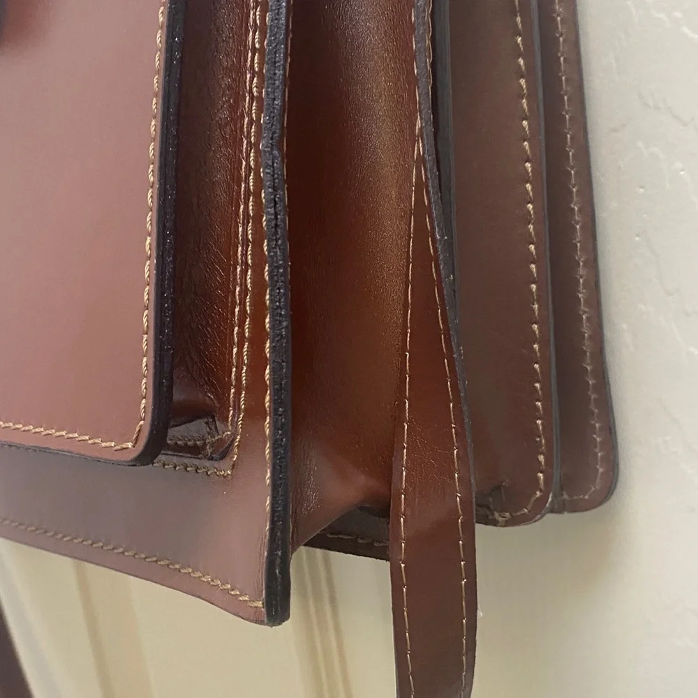 Roberta Rossi Brown Leather Satchel